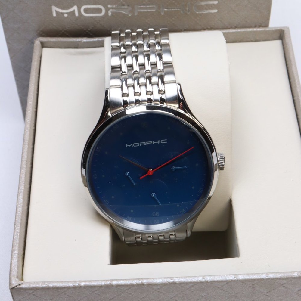 Morphic M65 Series Stainless Steel Blue Dial Men's Watch $150 New